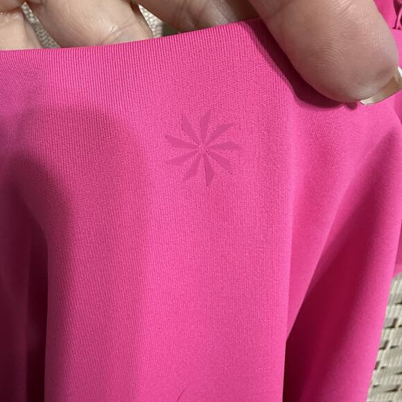Athleta Scoop One Piece Swimsuit Women Size L Bright Pink NEW with Tag - Picture 4 of 12